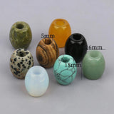 2pcs Drum Shape Natural Beads for Jewelry Making