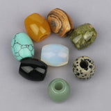 2pcs Drum Shape Natural Beads for Jewelry Making