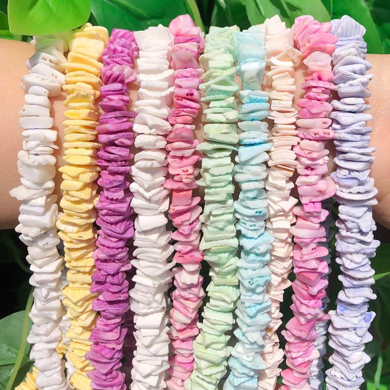 Colorful Freshwater Shell Chip Loose Beads for Jewelry Making DIY