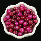 Fuchsia Tiger Eye Stone Round Beads 15'' Strand 4/6/8/10/12mm