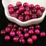 Fuchsia Tiger Eye Stone Round Beads 15'' Strand 4/6/8/10/12mm