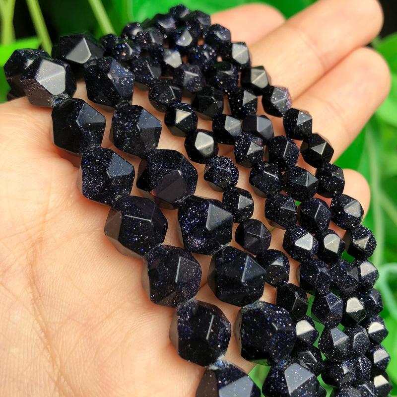 Sand Stone Beads Round Loose Spacer Beads for Jewelry Making DIY Bracelet