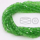 Crystal Columnar Beads 2X4/3X6MM Glass Beads