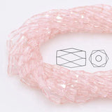 Crystal Columnar Beads 2X4/3X6MM Glass Beads
