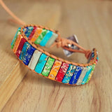 Natural Stones Tube Beads for DIY Wrap Bracelet Making 15''