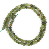 Faceted Flower Jade Small Round Beads Strand 3mm 4mm