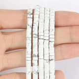 2x4mm Howlite Stone Rondelle Beads Flat Round for Jewelry Making DIY