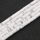 2x4mm Howlite Stone Rondelle Beads Flat Round for Jewelry Making DIY