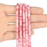 4x2mm Pink Chalcedony Jades Beads 15''