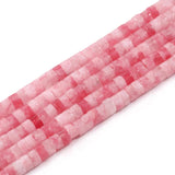 4x2mm Pink Chalcedony Jades Beads 15''