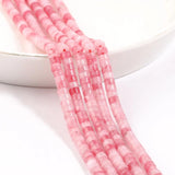 4x2mm Pink Chalcedony Jades Beads 15''