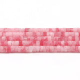 4x2mm Pink Chalcedony Jades Beads 15''