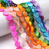 10mm Shell Beads Heart Shape Spacer for Jewelry Making DIY