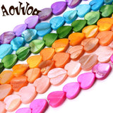 10mm Shell Beads Heart Shape Spacer for Jewelry Making DIY