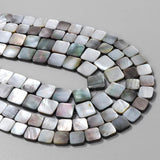 Natural Gray Shell Pendant for Jewelry Making