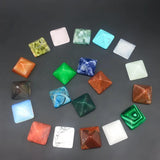 5Pcs/Pack 14x10mm The Pyramid Shape Cabochons in 17 Colors