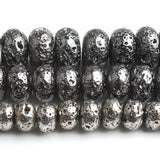 6/8/10 mm Hematite Stone Beads Spacer for Jewelry Making 15'' Strand