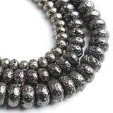 6/8/10 mm Hematite Stone Beads Spacer for Jewelry Making 15'' Strand