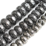 6/8/10 mm Hematite Stone Beads Spacer for Jewelry Making 15'' Strand