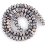 Natural Stone Map Jaspers Rondelle Beads 4/6/8mm