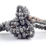 Natural Stone Map Jaspers Rondelle Beads 4/6/8mm