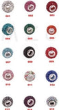 Resin Rhinestone Silver Plated Core European Beads 50Pcs