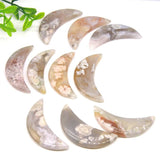 Blossom Agate Healing Crystal Stone Pendant Necklace DIY Bead Stone