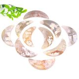Blossom Agate Healing Crystal Stone Pendant Necklace DIY Bead Stone