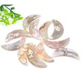 Blossom Agate Healing Crystal Stone Pendant Necklace DIY Bead Stone