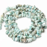 Natural Stone Beads 5-8mm Aquamarine Agate Quartz Chips 33in