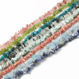 Natural Stone Beads 5-8mm Aquamarine Agate Quartz Chips 33in