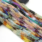Natural Stone Beaded Faceted Round Gemstone Loose Isolation Beads