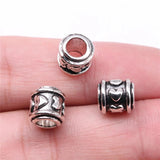 20pcs 9x9x9mm Big Hole Spacer Beads For DIY Jewelry Making Antique Silver
