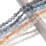 55pcs Electroplating Rose Bracelet Beads 10mm Dark Color for Jewelry Making