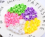 Colorful Acrylic Abacus Bead DIY Jewelry Findings 10mm