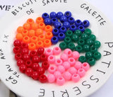 Colorful Acrylic Abacus Bead DIY Jewelry Findings 10mm