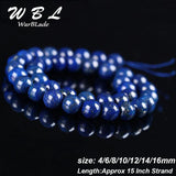 Lapis Lazuli Round Loose Beads 4-16mm for DIY Jewelry Making