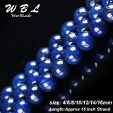 Lapis Lazuli Round Loose Beads 4-16mm for DIY Jewelry Making