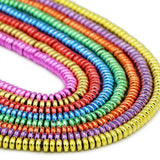 6x3mm 120pcs Hematite Nano Purple Red Spacer Loose Beads