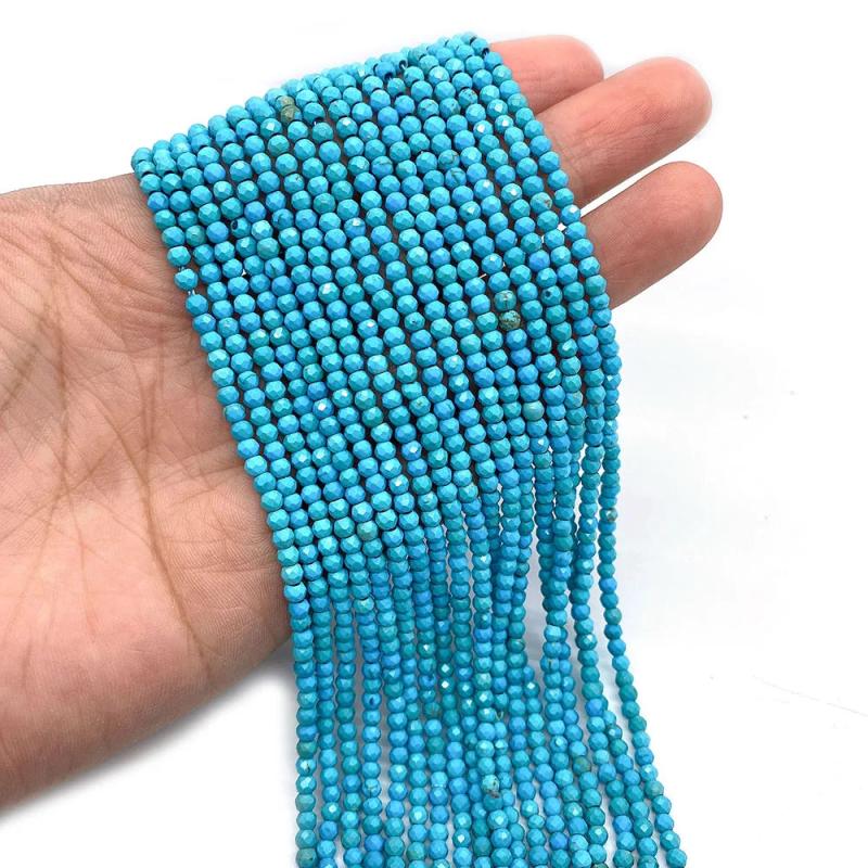 Synthetic Pine Stone Faceted Beads 2/3/4mm for Jewelry Making
