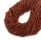 Natural Stone Orange Garnet Faceted Beads 2mm 3mm 4mm