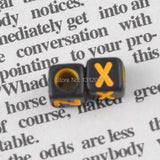Acrylic Letter Cube Beads for Jewelry Making DIY 6x6mm 400Pcs