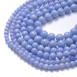 Purple Agates Jaspers Bead Natural Stone Round Smooth Loose Bead 15In