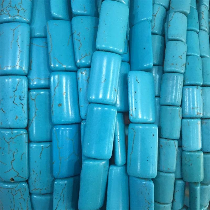 Howlite Flat Cube Beads for DIY Jewelry Making