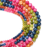 6-10mm Tourmaline Agates Chalcedony Bead Round Smooth Loose Spacer Beads