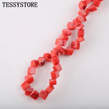 Natural Square Shell Spacer Beads for DIY Bracelet Making