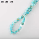 Natural Square Shell Spacer Beads for DIY Bracelet Making