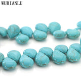 18 Turquoise Stone Loose Beads Jewelry Making DIY Gift Necklace Bracelet Ear