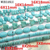 18 Turquoise Stone Loose Beads Jewelry Making DIY Gift Necklace Bracelet Ear