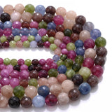 Green Burmese Jade Chalcedony Round Beads 6-10mm